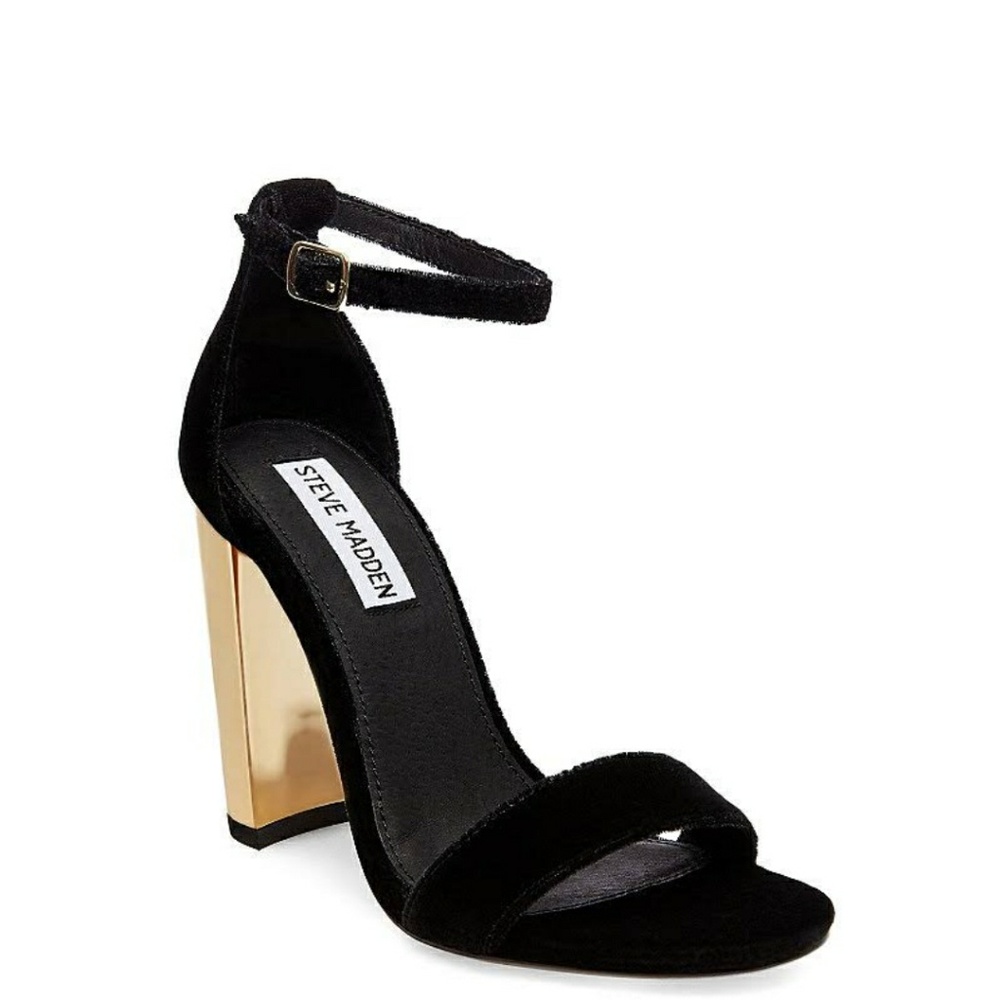 Steve Madden Carrsonv Velvet Mirrored Heels 9.5